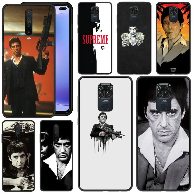 

Scarface Tony Montana Phone Case For Redmi 5 6 Plus K 7 8 9 20 30 X A Pro Note 4 5 6 7 8 9 S X A Phone Cover Coque