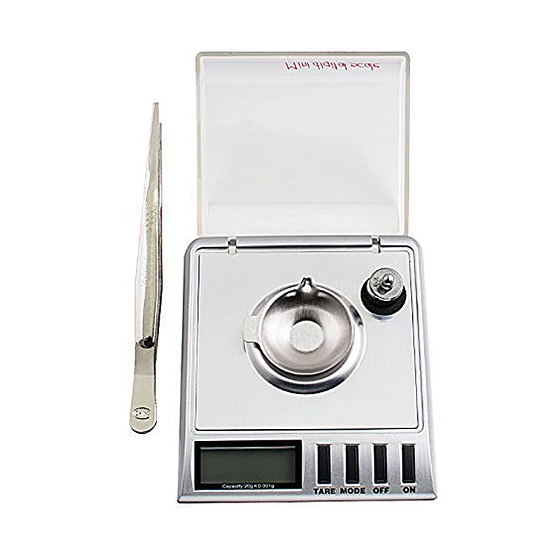 10g/20g/0.001g LCD Digital Jewelry Scale Diamond Pocket Waage Scale Gem Weight High Precision scale Balança de joias