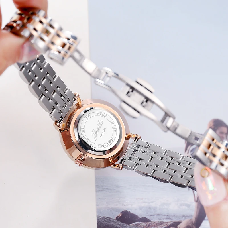 

Gold Silver Women Watch Crystal Dial Ladies WristWatch Female Bracelet Stainless Strap Cute Animal Rhinestone Dress Clock Reloj