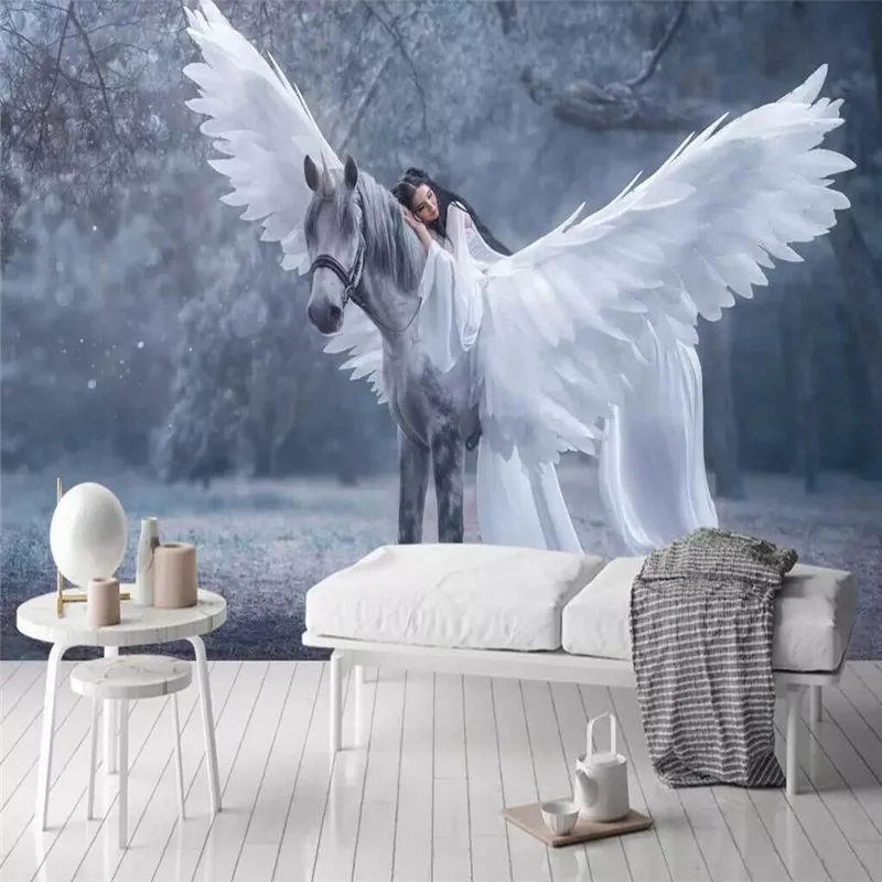 Скандинавский сказочный лес Пегаса Diantu красивый фон для стен от производителей