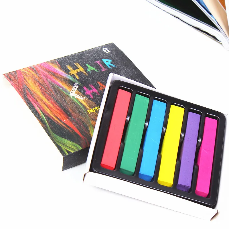 12 Colors Hair Chalk Powder Temporary Non-toxic Dye Pastel Multicolor Paint Party Beauty Soft Salon Pastels Crayons | Красота и