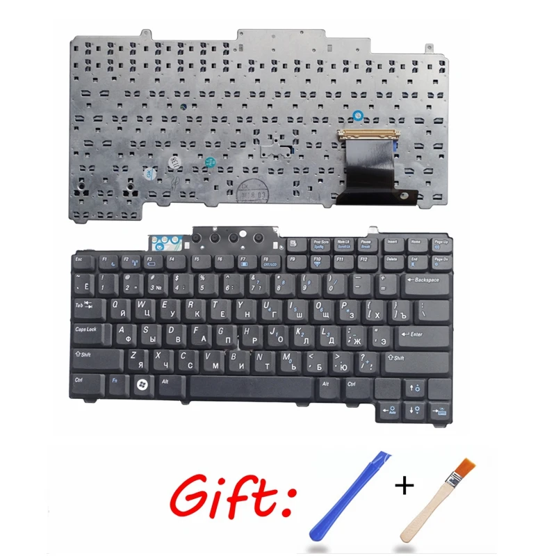 RU черная новая клавиатура для ноутбука DELL D620 D630 D631 D820 M65 D830 PP18L без указания на русском языке