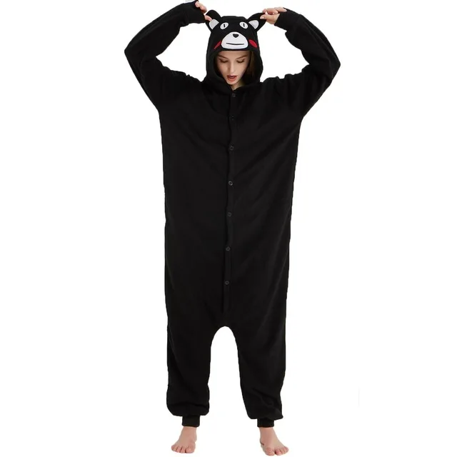 Kumamoto Кингуруми Акула Onesie для женщин мужчин взрослых животных кигуруми мультфильм подростков пижамы забавные праздничные вечерние костюмы на молнии Пуговицы комбинезоны - Цвет: Kumamoto