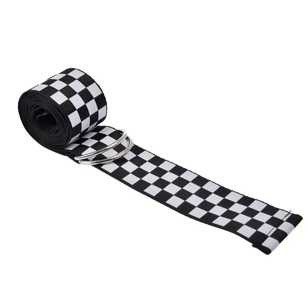 Холщовый Клетчатый Ремень для женщин повседневный из холста новый модный ремень