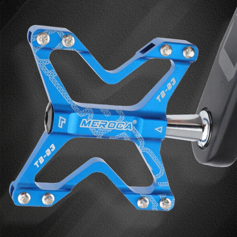 

Meroca Ultra-Light Folding Bike Pedals Mountain Bike Pedals Pedals Lightweight Aluminum Alloy Du Bearing Pedals