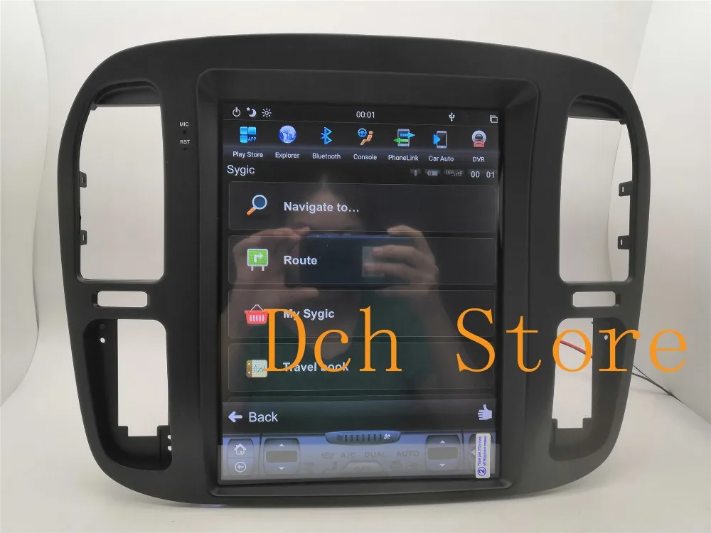 12,1 ''tesla стиль Android 8,1 автомобильный dvd-плеер gps навигация для TOYOTA LAND CRUISER lc100 1999 2000 2001 2002 Lexus lx470 PX6
