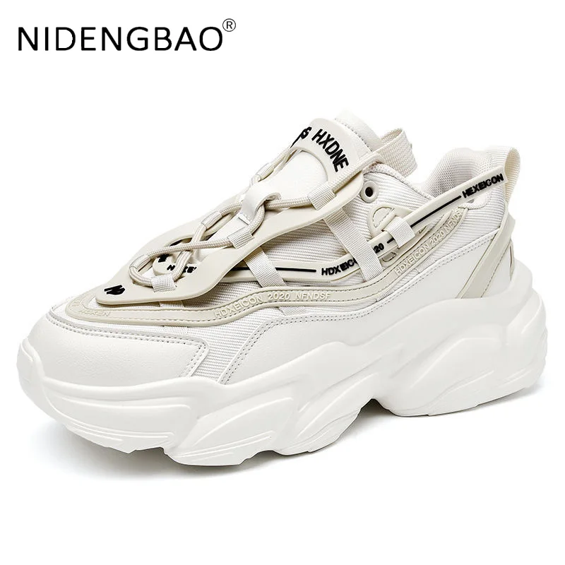 

Hot Sale Men Sneakers Running Shoes Leather Breathable Fashion Comfortable Platform Heighten Male Caual Sports Shoes Zapatillas