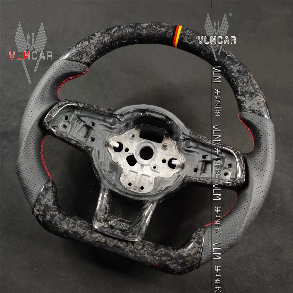 Индивидуальное индивидуальное рулевое колесо из углеродного волокна для VW Golf MK7