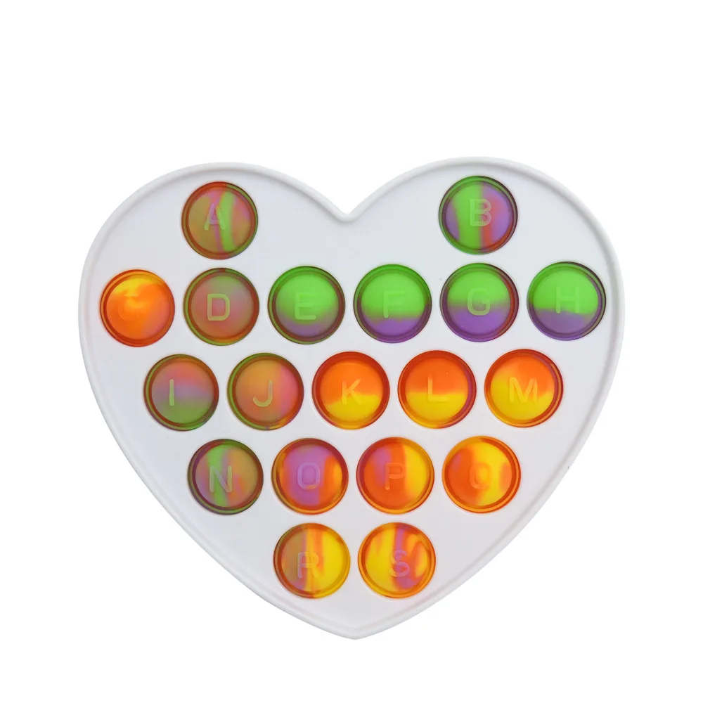 Игрушка-Непоседа с пластиковым чехлом Радужный простой нажимной Поппер