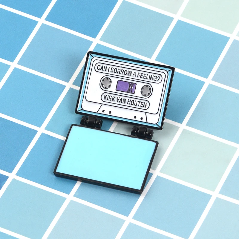 

Can I Borrow a Feeling Album  Enamel Brooches Pin Badge The Simpsons Kirk Vanhouten Hard Enamel Flip Brooches Pin