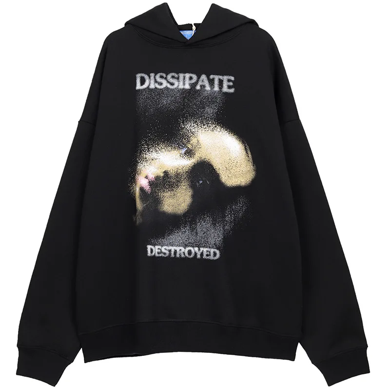 

Dropshipping Creative Dissipate Face Print Hoodies Sweatshirt Streetwear Hip Hop Harajuku Men Casual Pullover Sweat Shirts Coats