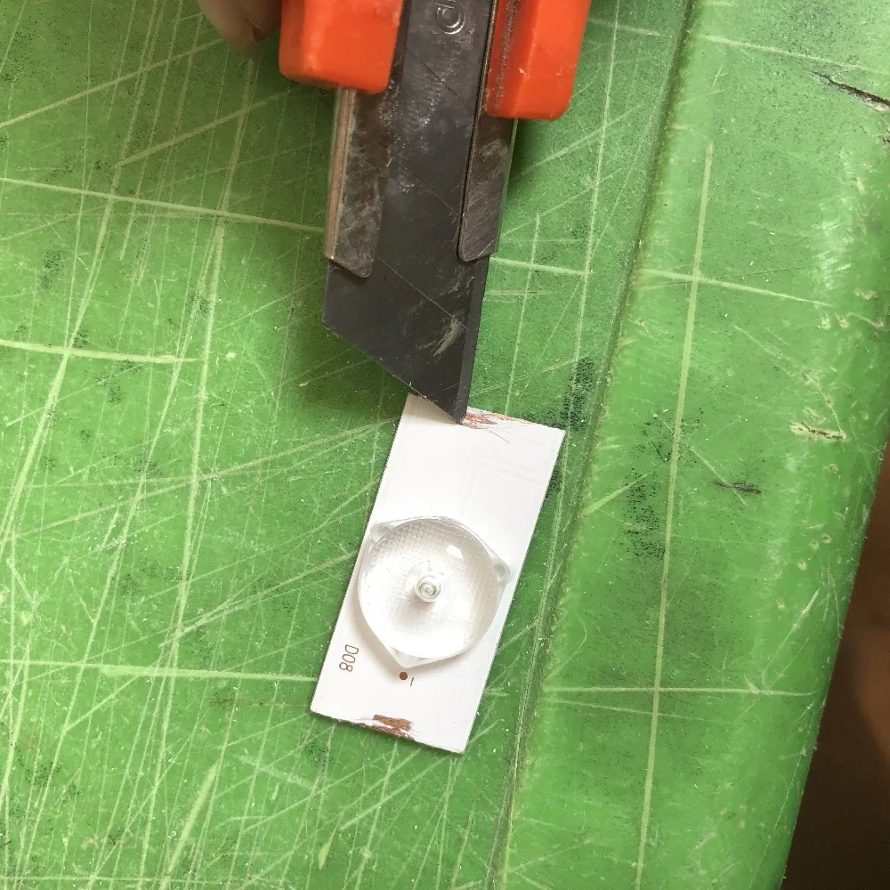 100 шт./лот для нанесения хайлайтера и хорошее качество 3V SMD лампы бусины с оптический объектив фильтра для 32-65 дюймов светодиодный ТВ ремонт