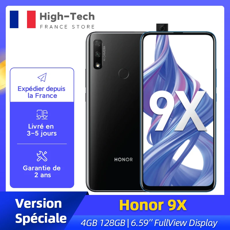 Honor 9X 4 Гб 128 специальная версия смартфона 48MP двойной Камера 6 59 ''мобильный