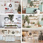 Фотофон Mehofond Рождество кухня столовая интерьер дети новорожденный портрет декоративный фон фотостудия реквизит