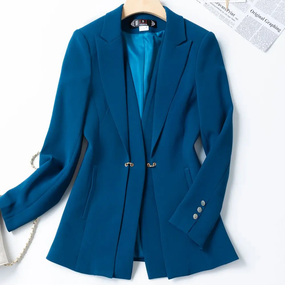 Костюм брючный женский осенне-зимний, офисный костюм из двух предметов, цвет белый