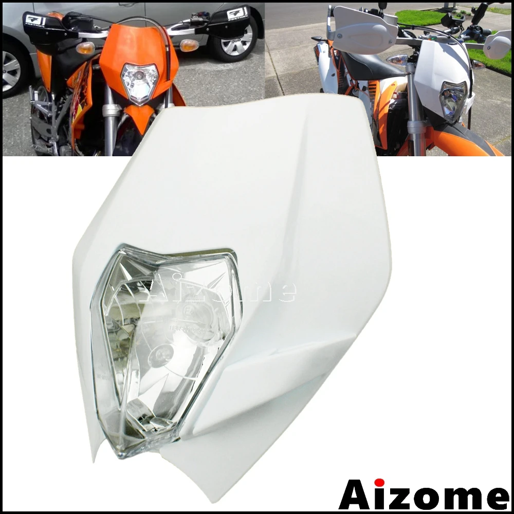 Универсальная фара для кроссового мотоцикла 12 В E4 Emark обтекатель 35 Вт Yamaha Kawasaki Honda