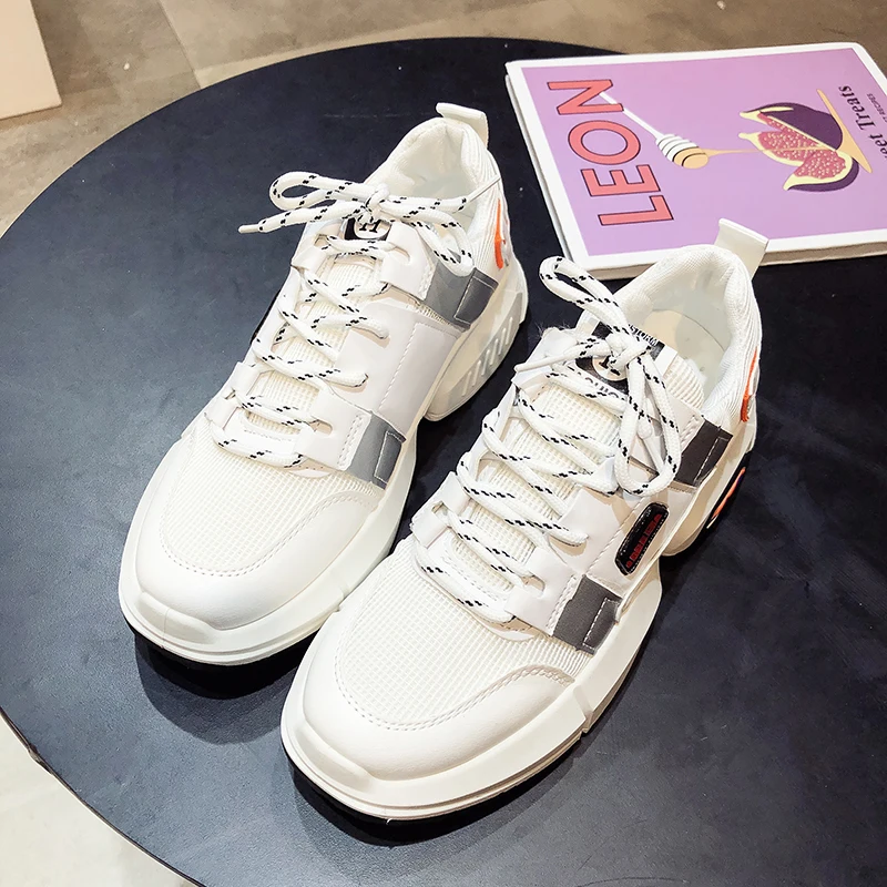 

2020 Female Platform Increased Chaussure Femme Sneakers Footwears Mesh Women Wedges high heel casual Shoes zapatos mujer U21-17