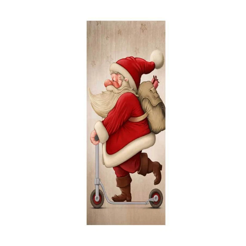 

77cm/90cm Christmas Decoration 3D Wall Stickers Snowman Pattern Door Stickers