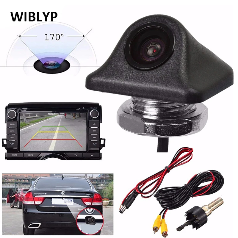 Reverse Camera HD 170 Degrees Wide Angle Night Vision CCD Car Parking Front Side Rear View Backup Camera Waterproof Universal