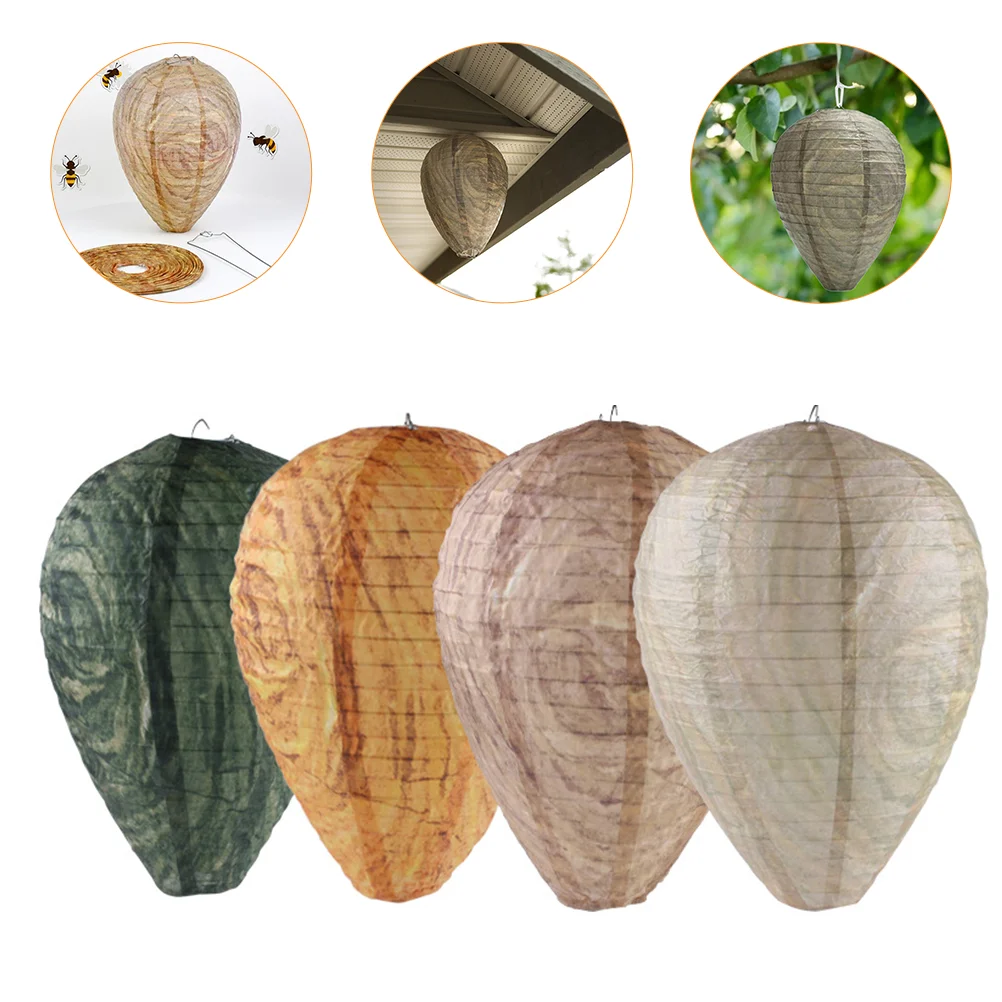 

4 Pcs Outdoor Driving Bee Lanterns Bee Guide Lanterns Simulated Honeycomb Lights