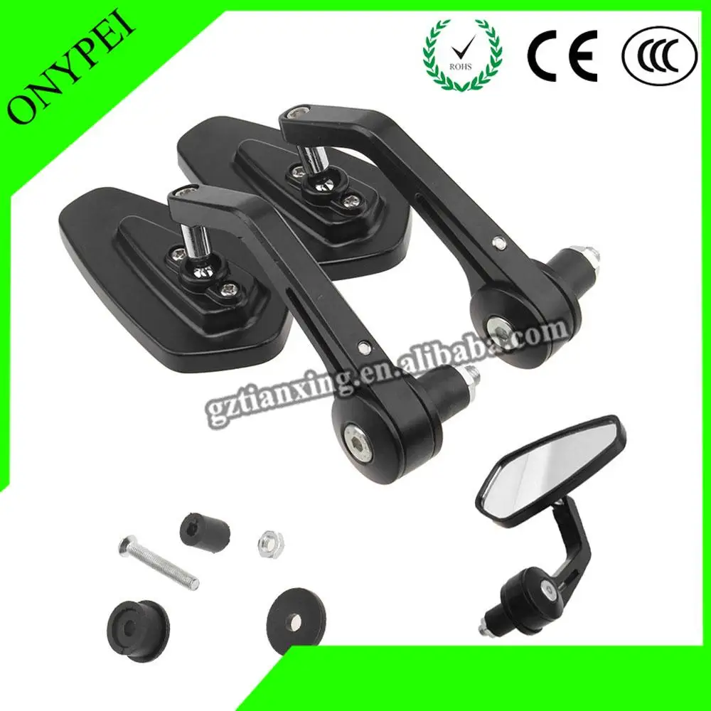 Одна пара мотоциклетных боковых зеркал заднего вида 7/8 дюйма для Honda Yamaha Suzuki с
