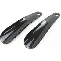 12pcs 16cm shoe horns professional black plastick shoehorn spoon shape shoehorn shoe lifter flexible shoe wearer