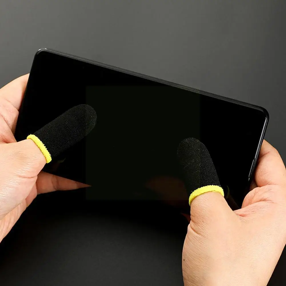 

Black And Yellow Side Carbon Fiber Game Chicken Finger Game Sweatproof K6h7 Sports Mobile Professional Artifact Manufact Ve C3l3