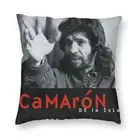 Квадратная наволочка для подушки 45x45 см, с изображением фламенко, певицы, острова, креветки