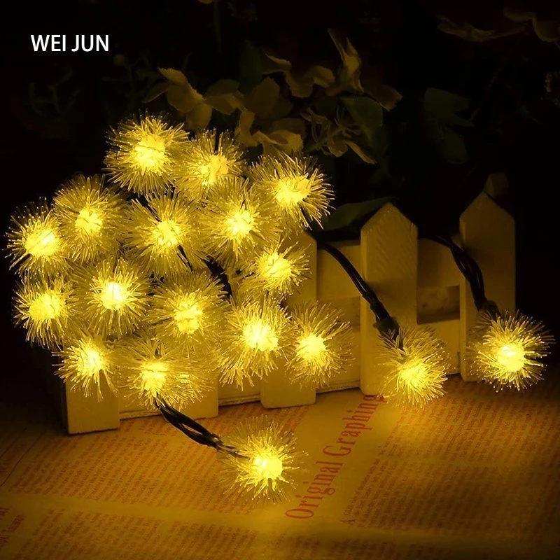 LED Solar string lights Waterproof String Fairy Leds Light Outdoor Garden Decoration Lamp Home Dandelion lighting | Лампы и освещение