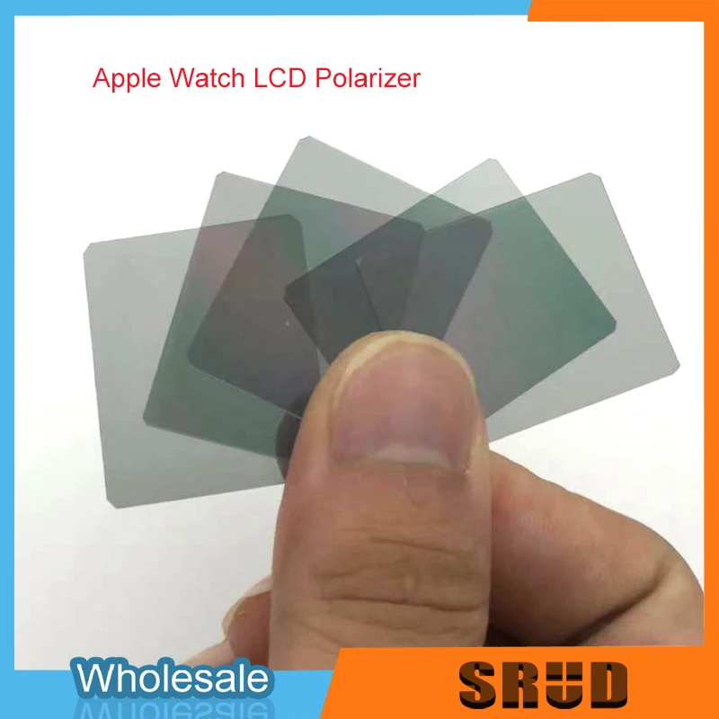 

20pcs General size lcd polarizer film sticker for apple watch 38mm 40mm 42mm 44mm display screen repair light transmission well