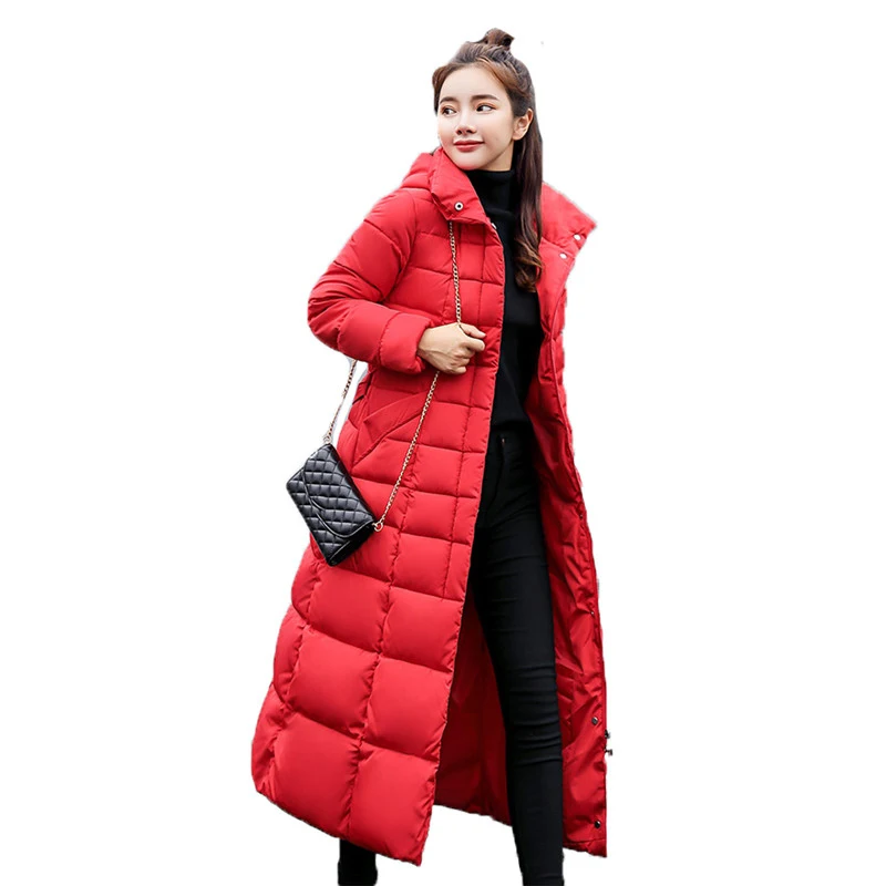 Зимняя парка с капюшоном пальто женские топы больших размеров 3XL новинка 2019