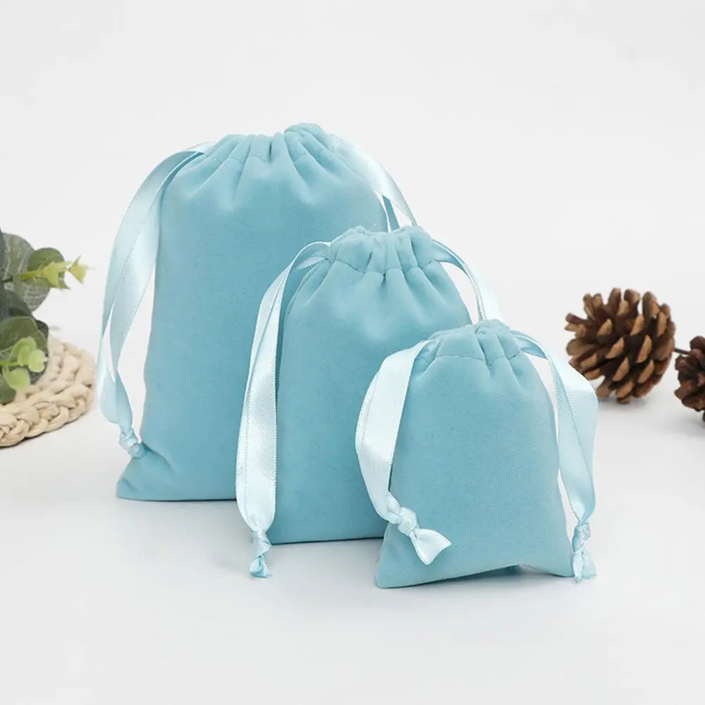 

Fashion Wrapping Bag Portable Dust Protect Velvet Bag Storage Pouch Drawstring Pouches Jewelry Bag