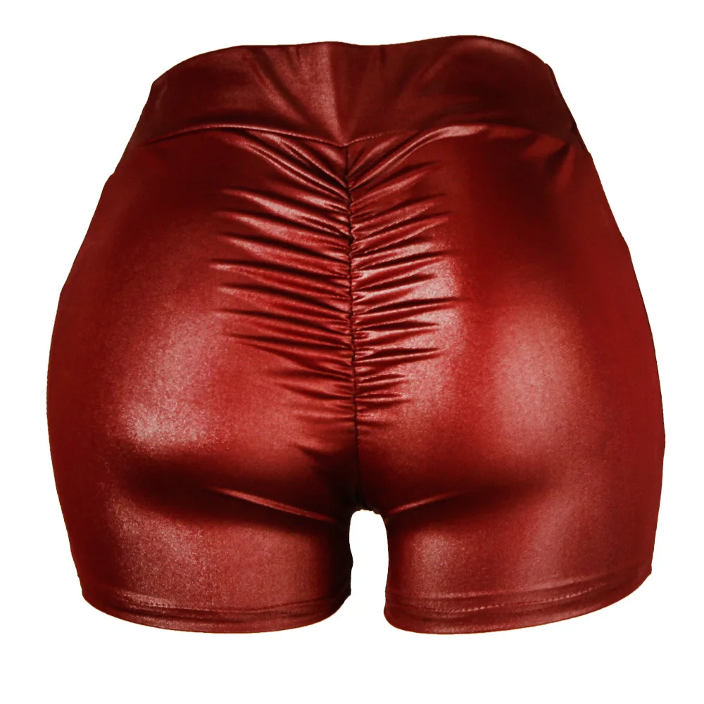 

Women's Sexy High Waisted PU Shorts Summer Casual Slim Fit Stretch Hot Pants Summer Shorts Casual Hot Pants Slim Stretch Cockta