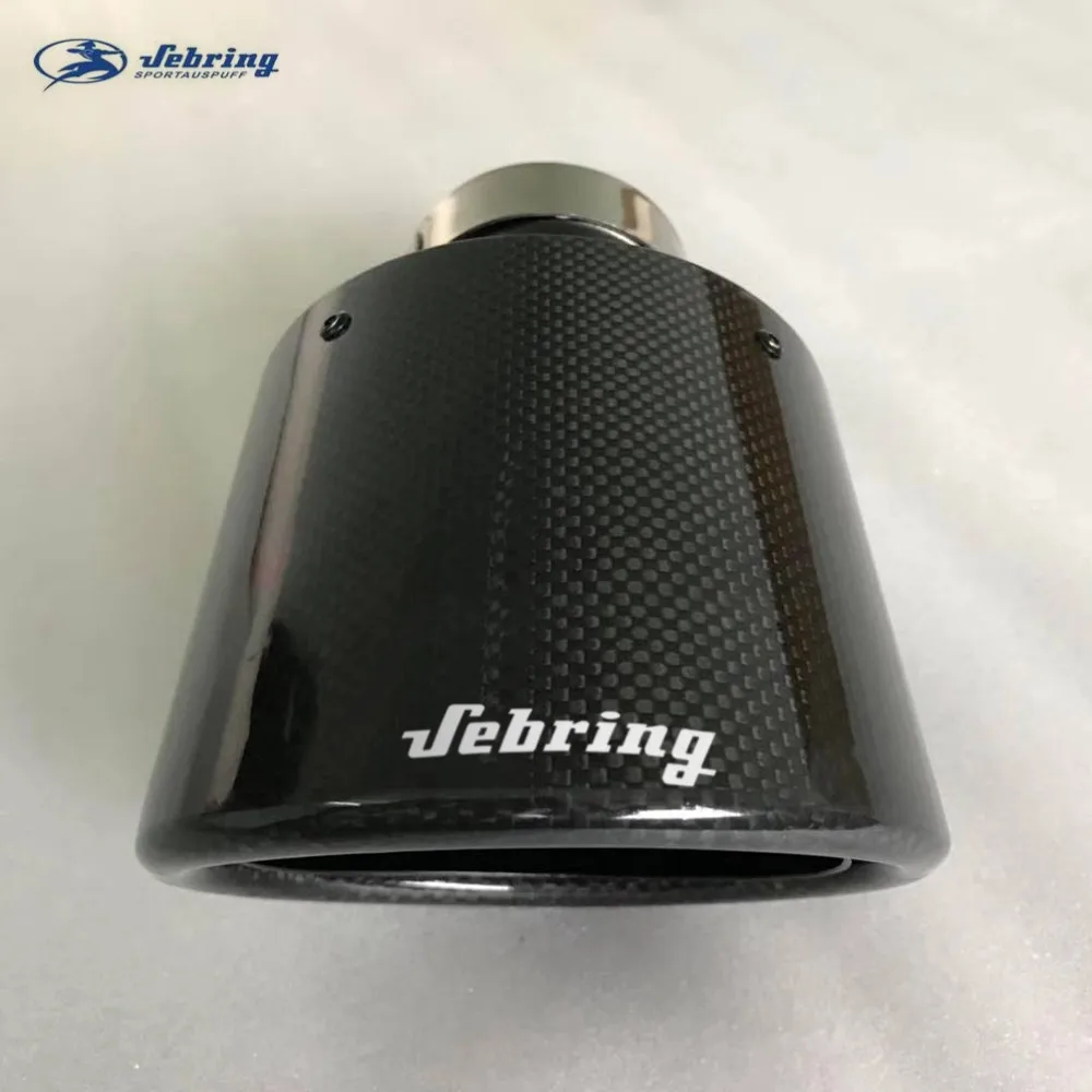 

sebring Oval stainless steel black tail throat Large Diameter large size 115 car modified muffler universal tail pipe