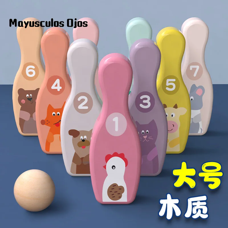 Цифровые животные красочные боулинг традиционная игра Раннее детство