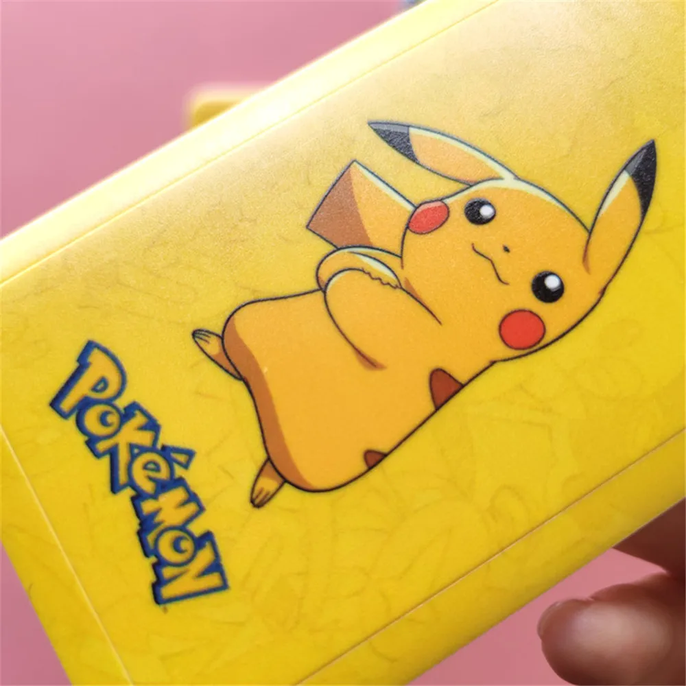 

POKEMON Pikachu Kawaii Silicone Card Holder Cartoon Bus Card Set ID Card Set Cute Dolls Anti-lost Lanyard Student Gift Y269
