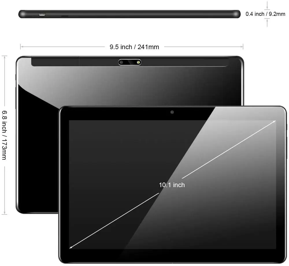 Планшет Lonwalk M10 10 1 дюйма Android 9 0 1280x800 Восьмиядерный процессор SC9863A 4 Гб ОЗУ 64 ПЗУ 4G LTE
