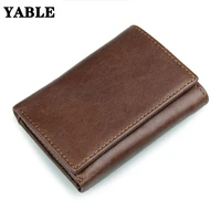 korean style retro wallet rfid shielded wallet anti scan leather wallet japanese and korean style short wallet