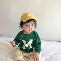 childrens kid baseball cap for girls boy hats sunscreen baby hat hip hop m letter embroidered cute kids caps 1 6y baseball cap