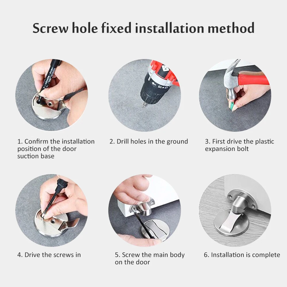 Современная Магнитная дверная пробка магнитные скрытые дверные ограничители из