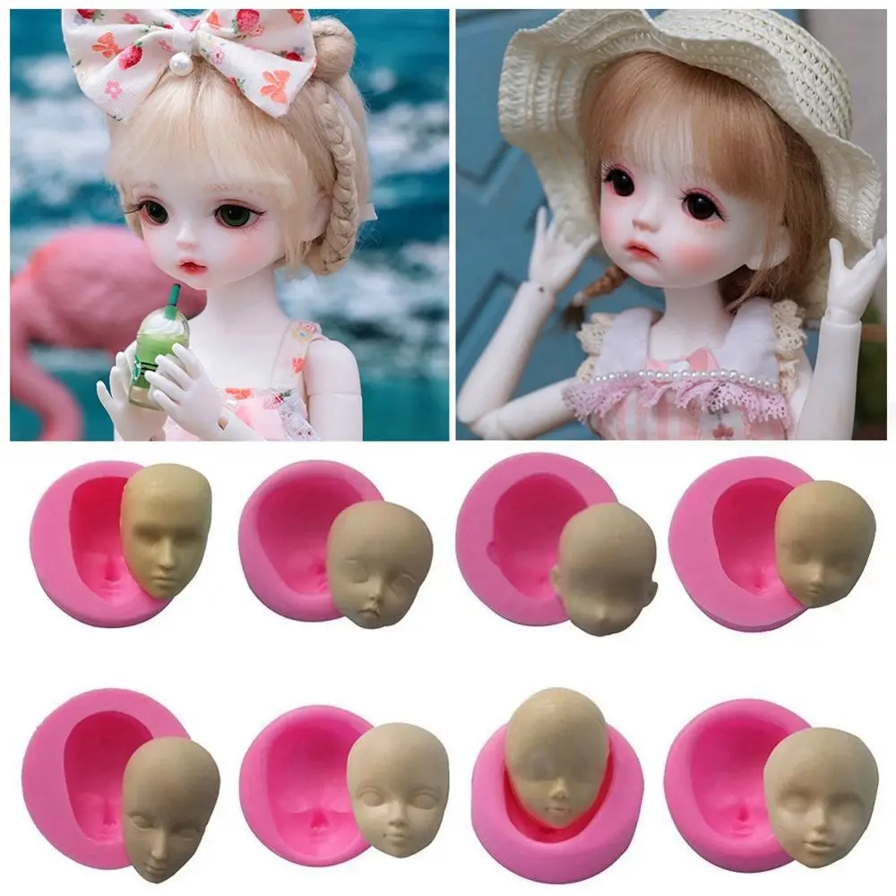 

20 Styles DIY Dolls Face Mould Face Silicone Mold Chocolate Soap Molds Handmade Craft Clay Cake Decorating Tools Accessories