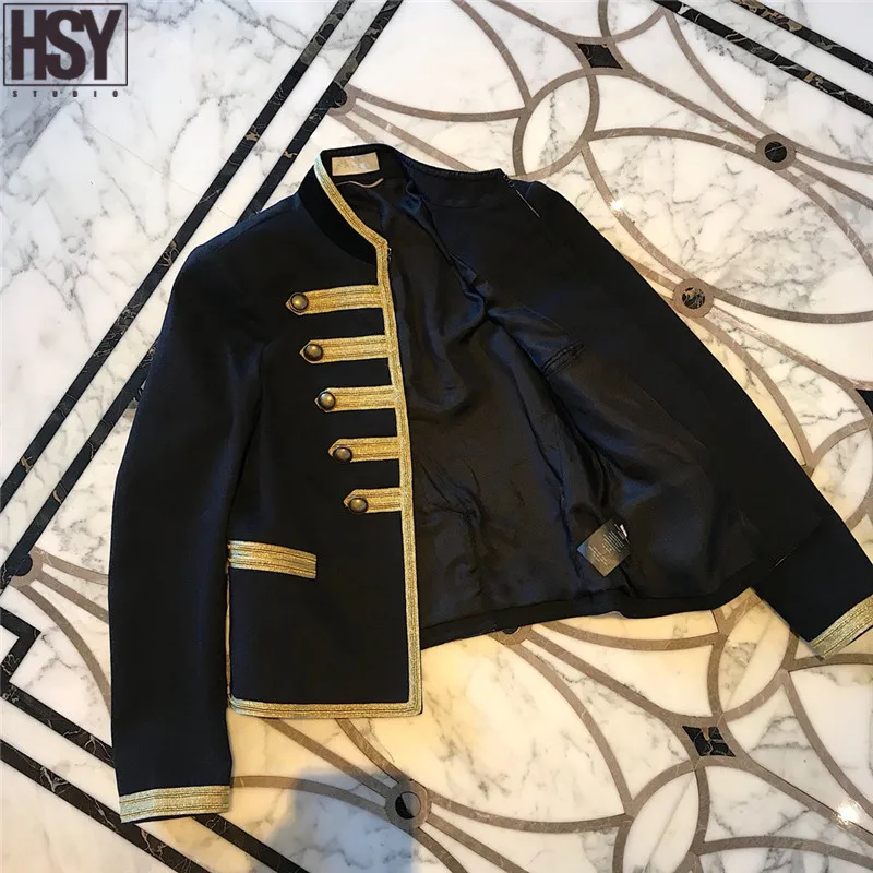 【HSY】2019 Осенняя новая французская роскошная винтажная Женская куртка в стиле