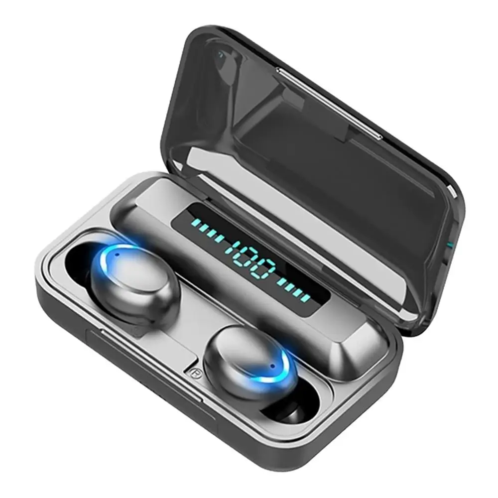 Водонепроницаемые наушники вкладыши TWS с микрофоном Bluetooth 5 0 беспроводные чехол