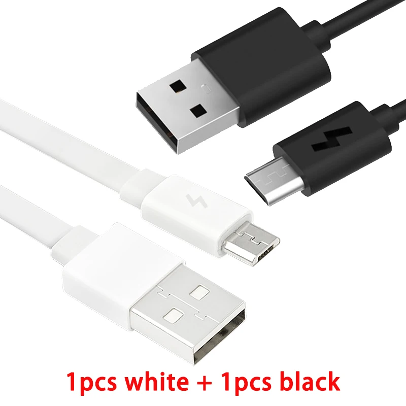 ZMI Micro USB кабель 1 м быстрое зарядное устройство и Дата-кабель USB ЗУ для мобильного телефона кабель для samsung LG huawei - Цвет: 1pcs white add balck