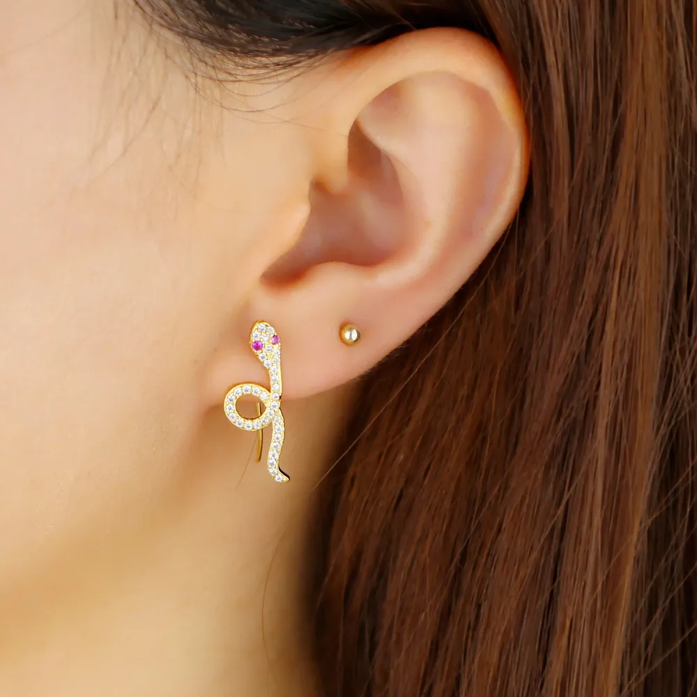 2021 Новая Коллекция с фианитами креплением микро паве змея Обёрточная бумага