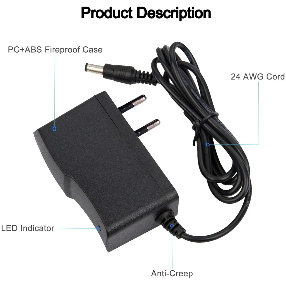 5В 12В 2А 3а адаптер питания AC/DC US EU UK AU зарядное устройство для Xiaomi Mi Box HDR Android TV медиа