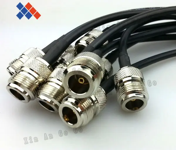 

5pcs N female Jack to SMA male plug right angle pigtail cable RG58 20cm cable