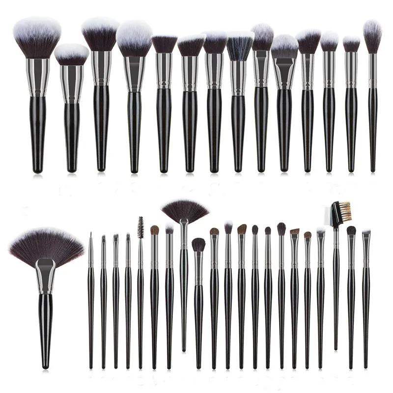 

36pcs Makeup Brushes Set Black Professional Make up Brush Natural Hair Foundation Powder Blushes Contour Eyeshadow Makeup Tool