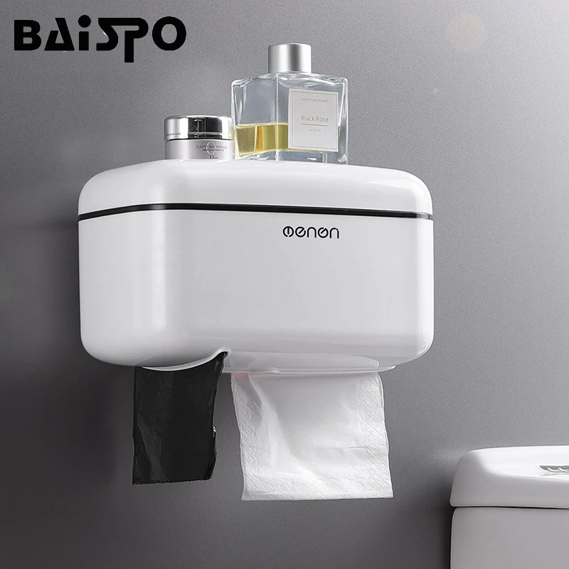 Портативный держатель туалетной бумаги BAISPO домашняя коробка для хранения