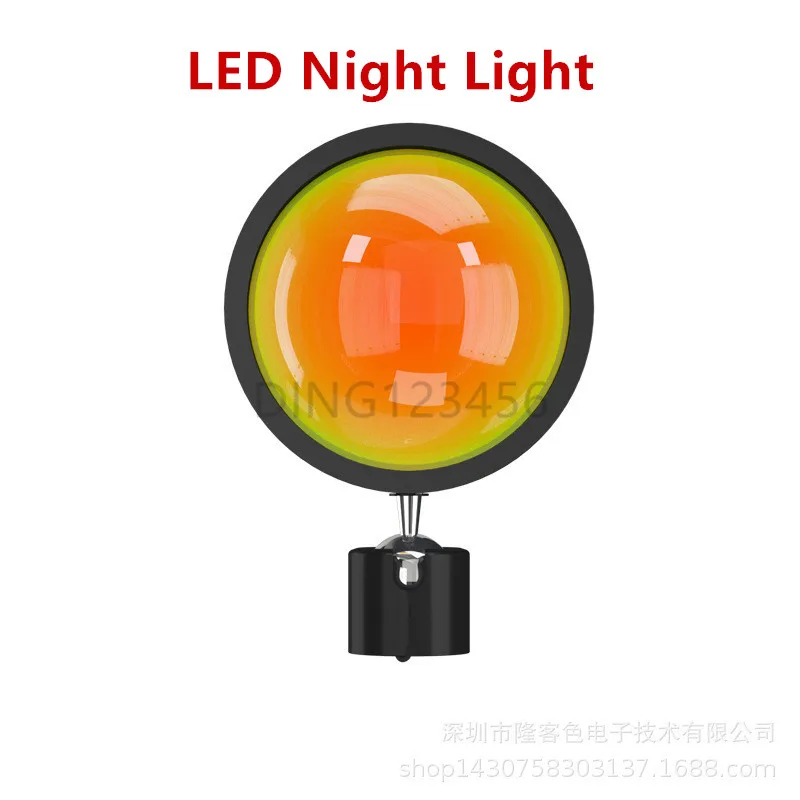 

Sunset Projector Lamp Rainbow LED Night Light Photography Lamp Fill Light Background Wall Decoration Lamp USB Table Lamp